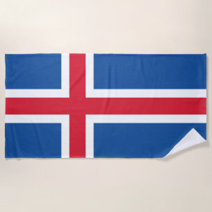 Serviette De Plage Drapeau Islande