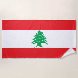 Serviette De Plage Drapeau libanais