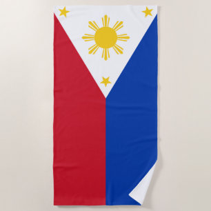 Serviette De Plage Drapeau philippin des Philippines