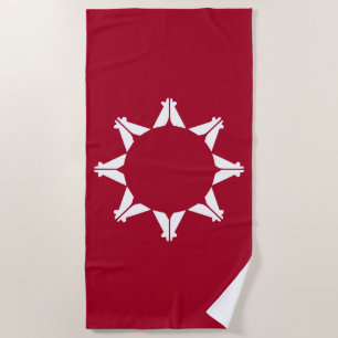 Serviette De Plage Drapeau sioux Oglala Lakota