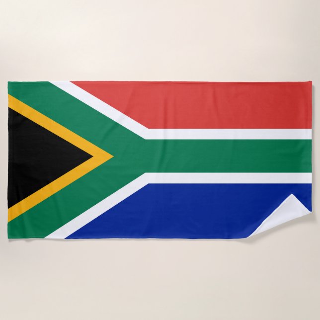 Serviette De Plage drapeau sud-africain (Devant)