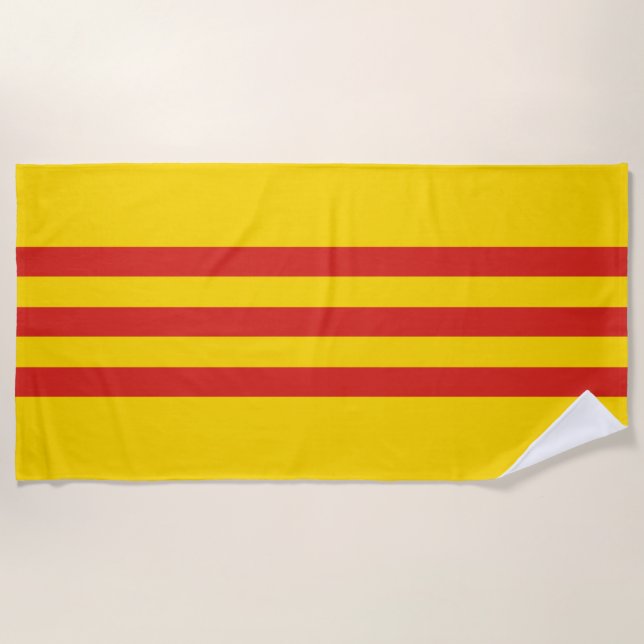 Serviette De Plage Drapeau sud-vietnamien (Devant)