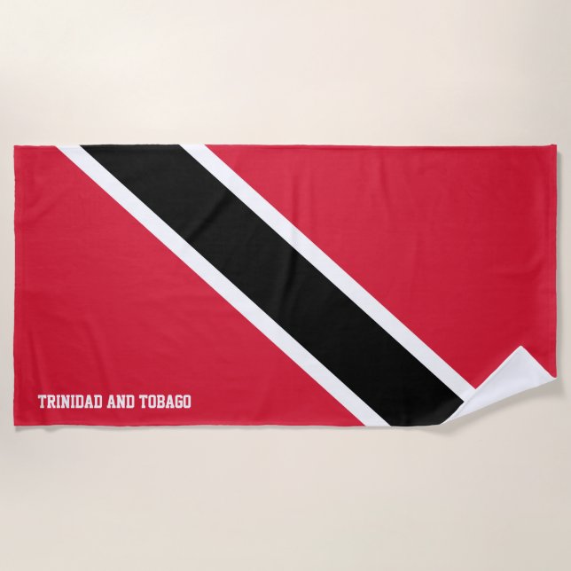 Serviette De Plage Drapeau Trinité-et-Tobago Splendid Patriotic (Devant)