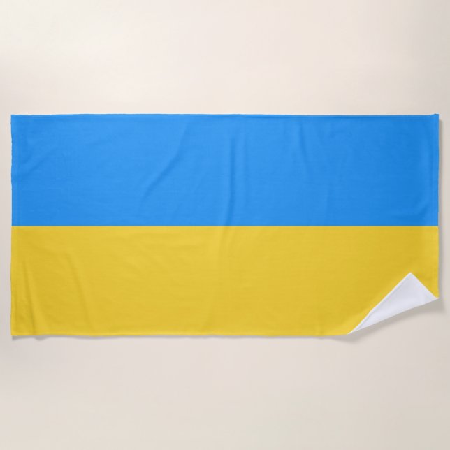 Serviette De Plage Drapeau ukrainien (Devant)