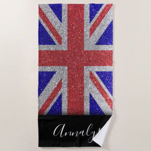 Serviette De Plage Drapeau Union Jack du Royaume-Uni London Parties s