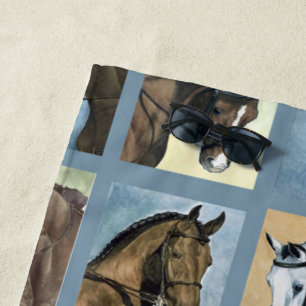 Serviette De Plage Dressage Horses Beach Towne
