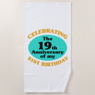 Serviette De Plage Drôle 40e anniversaire Gag cadeau