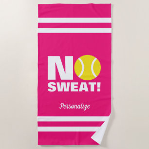 Serviette de plage drôle de tennis No Sweat pour e