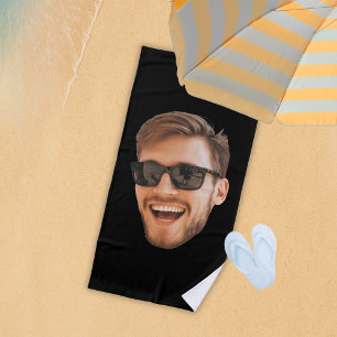 Serviette De Plage Drôle Photo Hommes Personnalisés