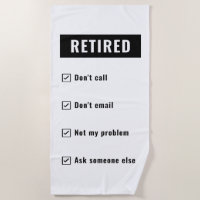 Drôle sac retraite Humour Retraité Pas mon problèm