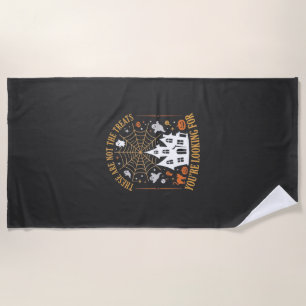 Serviette De Plage Drôles de friandises d'Halloween Fantôme Conceptio