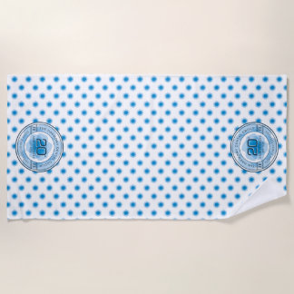 Serviette de plage du 20e anniversaire de Harmony