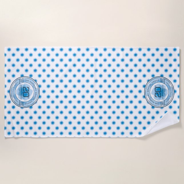 Serviette de plage du 20e anniversaire de Harmony  (Devant)