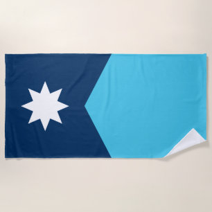 Serviette de plage du drapeau de l'État du Minneso