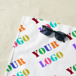 Serviette de plage du logo professionnel personnal