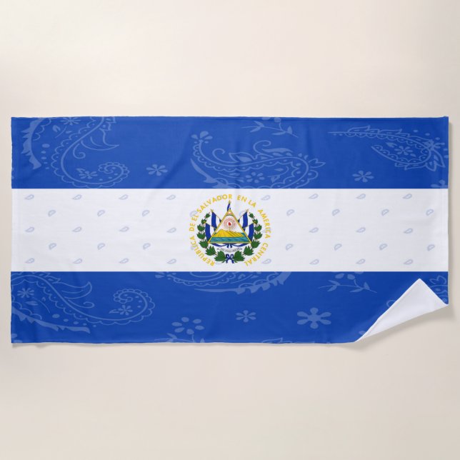 Serviette de plage du Salvador (Devant)