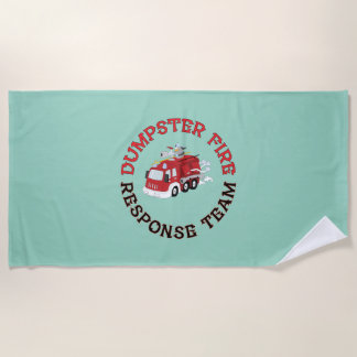 Serviette De Plage Dumpster Fire Response Team
