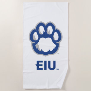 Serviette De Plage Eastern Illinois Panthers Empreinte de patte & EIU