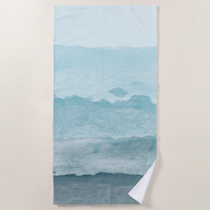 Serviette De Plage Eau bleu mer Abstraite