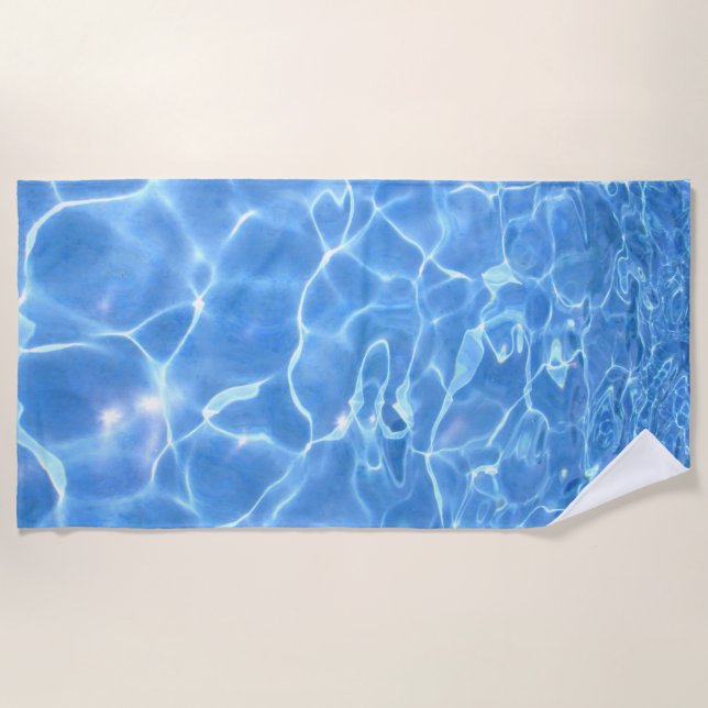 Serviette De Plage Eau bleue (Devant)