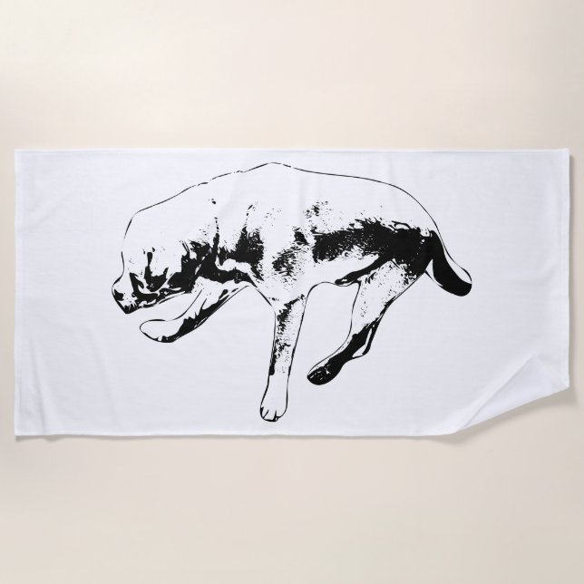 Serviette De Plage Écart et silence (Devant)