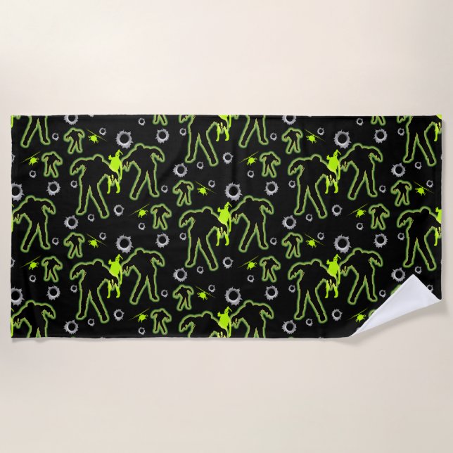 Serviette De Plage École de zombies pour garçons (Devant)