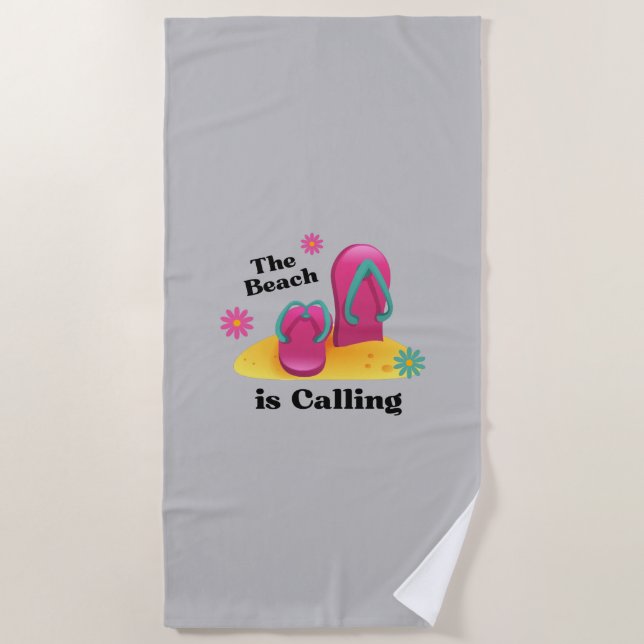 Serviette De Plage École Hello Summer Beach Holiday (Devant)