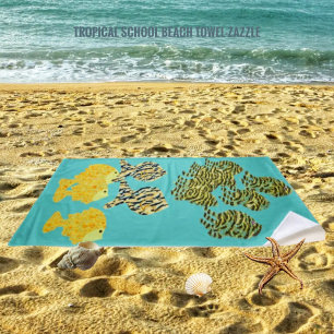 Serviette De Plage École tropicale