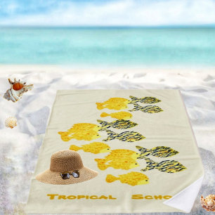 Serviette De Plage École tropicale