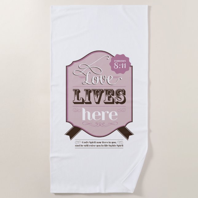 Serviette De Plage écriture chrétienne de la bible romains 8 romans d (Devant)