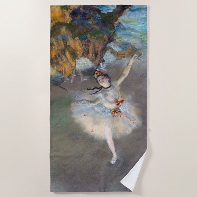 Serviette De Plage Edgar Degas - L'Étoile / Danseur sur scène (Devant)