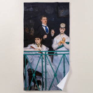 Serviette De Plage Edouard Manet - Balcon / Le Balcon