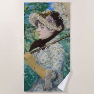 Serviette De Plage Edouard Manet - Jeanne / Printemps