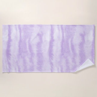 Serviette De Plage Effet aquarelle Tie-Dye lavande pastel