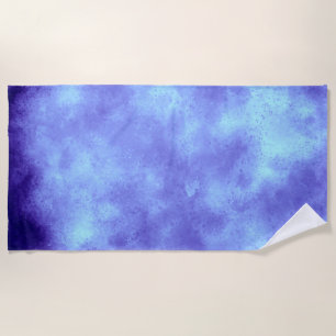 Serviette De Plage Effet nuage de tempête bleue