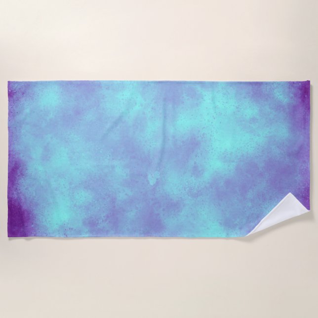 Serviette De Plage Effet Nuage de tempête violette (Devant)