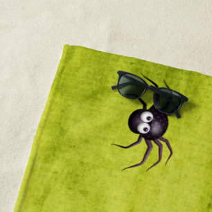 Serviette De Plage Éffrayant Halloween effrayant déplaisant araignée
