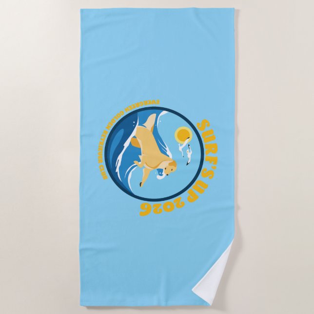 Serviette de plage EGRC Surfs Up (Devant)
