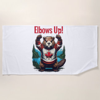 Serviette De Plage Elbows Up Canada
