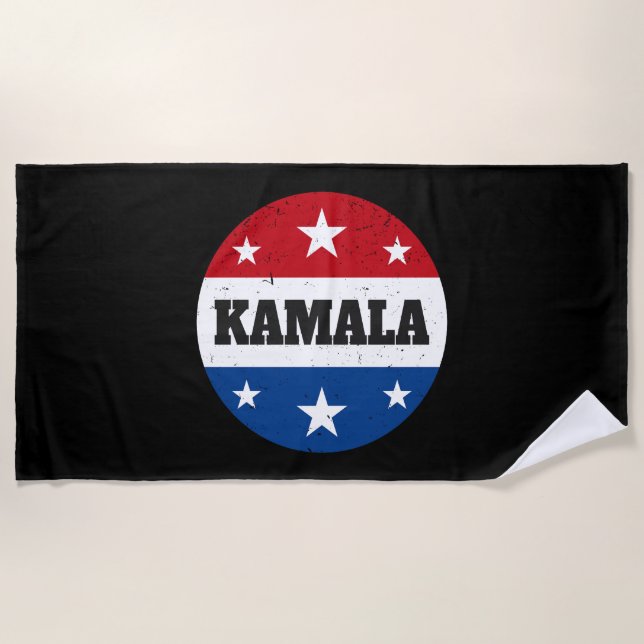 Serviette De Plage Élection de Kamala Harris 2024 V (Devant)