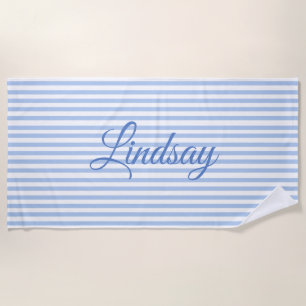 Serviette De Plage ELegant usty Blue Bachelorette Weekend Party