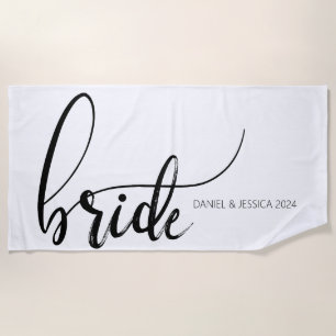 Serviette de plage élégante et minimaliste pour la