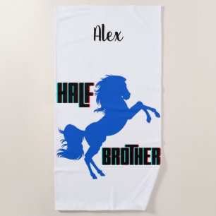 Serviette De Plage Élevage du cheval demi-frère