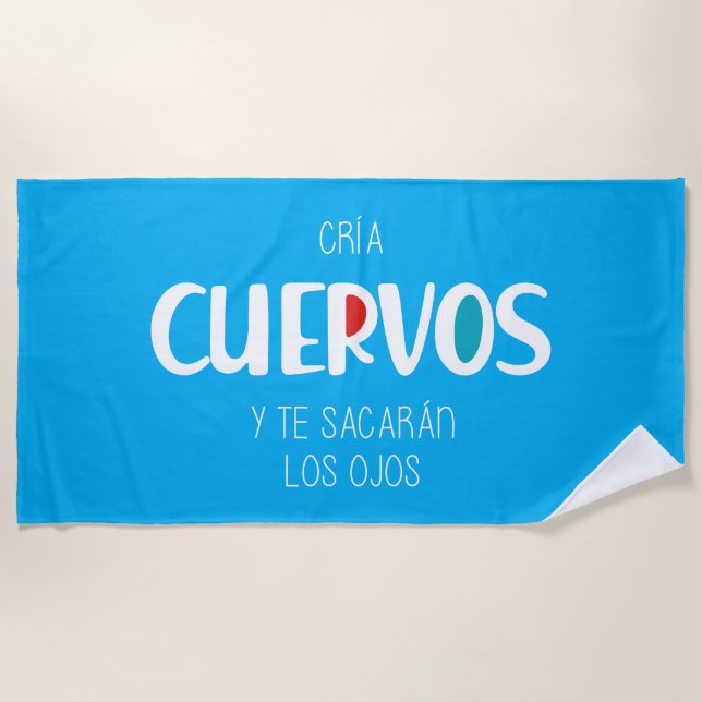 Serviette De Plage Élève des corbeaux (Devant)