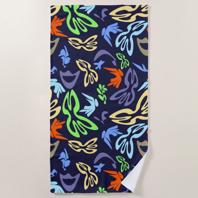 Serviette De Plage Elves, Butterflies and Masks 4 (Devant)