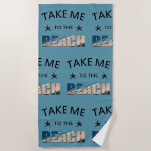 Serviette De Plage Emmenez-moi à la plage