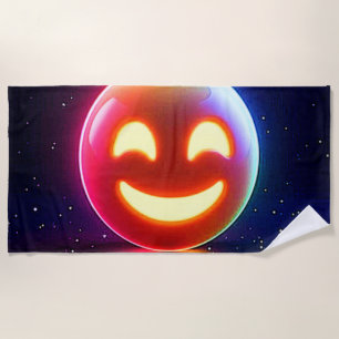 Serviette De Plage Emoji Orb Joyeux
