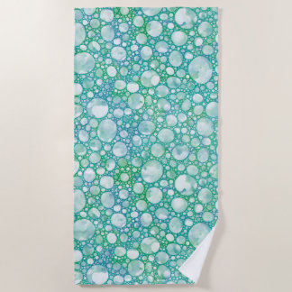 Serviette de plage en mousse de mer turquoise| Pla