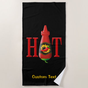 Serviette de plage en sauce chaude