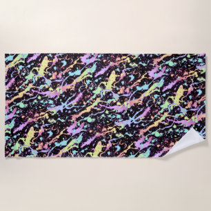 Serviette De Plage encre arc-en-ciel extrême :
